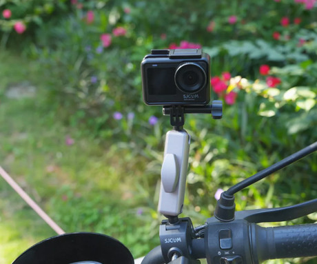 SJCAM nosilec za krmilo motorja za akcijsko športno kamero, črno-srebrn