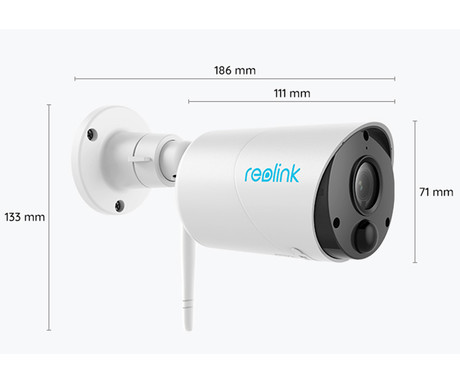 Reolink ARGUS B320 IP kamera + solarni panel, 3MP Super HD, WIFI, 6x digitalni ZOOM, 5200mAh baterija, AI zaznavanje, Night Vision, aplikacija, dvosmerna komunikacija, pametni alarm, IP65