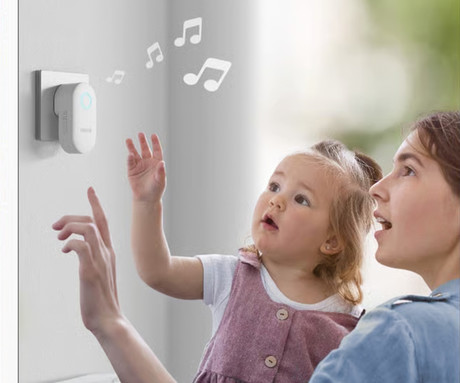Reolink CHIME zvonec, Plug & Play, kompatibilnost z Reolink Video Doorbell, nastavljive melodije / glasnost, AC 100-240V, bel