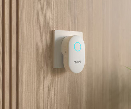 Reolink CHIME zvonec, Plug & Play, kompatibilnost z Reolink Video Doorbell, nastavljive melodije / glasnost, AC 100-240V, bel
