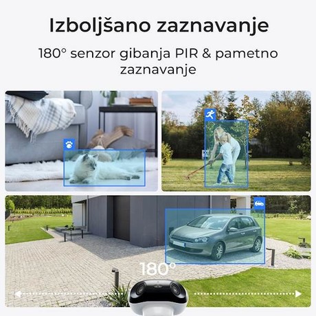 Reolink ARGUS B740X IP kamera, bela, baterijska, 180°, Wi-Fi, 2 objektiva, 8MP Ultra HD, dvosmerna komunikacija, barvno nočno snemanje, bela