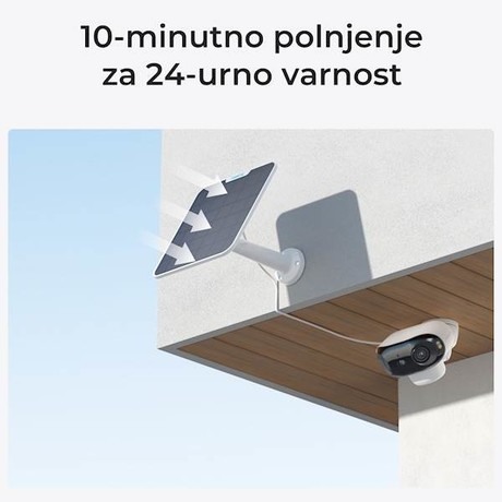 Reolink ARGUS B740X IP kamera, bela, baterijska, 180°, Wi-Fi, 2 objektiva, 8MP Ultra HD, dvosmerna komunikacija, barvno nočno snemanje, bela