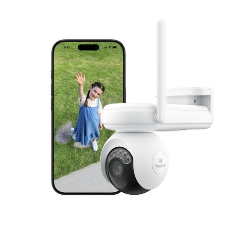 Reolink ATLAS B660 IP kamera, baterijska, 360°,dual Wi-Fi, 8MP Ultra HD, barvno nočno snemanje, bela