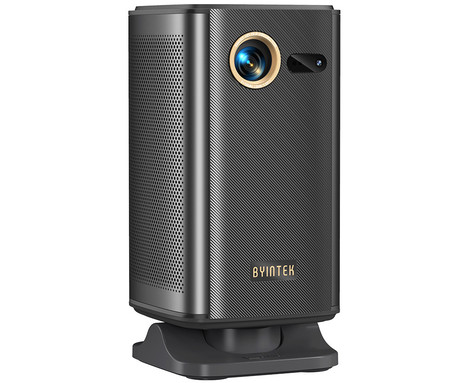 BYINTEK UFO P70X prenosni 3D LED DLP projektor, Android, Dual WIFI, Bluetooth, 2GB+32GB, polnilna baterija, 400 ANSI lumnov, samodejni fokus, STEREO zvočniki, max 4K UHD, USB / HDMI, +daljinec, črn