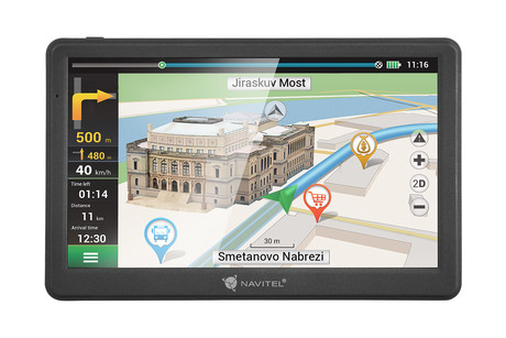 GPS navigacija NAVITEL MS700, 7" zaslon, baterija, 3D prikaz, informacije o vožnji, karte za celotno Evropo