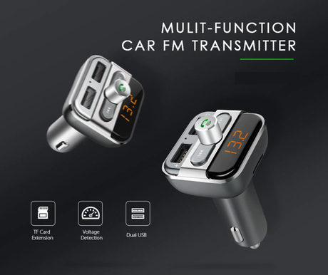 EOL BLOW radio FM Oddajnik 74-141, 3V1, Bluetooth + Polnilec + Radio FM oddajnik, črn