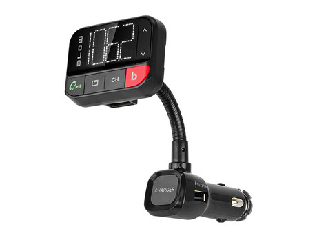 EOL BLOW FM Oddajnik 74-151, Bluetooth 5.0+polnilec+prostoročno telefoniranje, Super BASS, črn