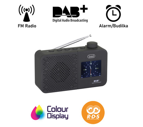 TREVI 795 R Prenosni digitalni radio, DAB/DAB+/FM, RDS, črn