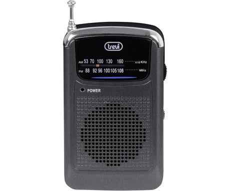 TREVI RA 710 GMG mini radijski sprejemnik, FM Radio, zvočnik, teleskopska antena, prenosen, FM / AM / AUX, siv (Gunmetal Gray)