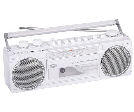 TREVI RR 501 BT radijski sprejemnik / kasetofon, bel