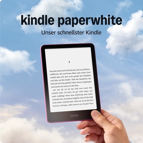 AMAZON KINDLE Paperwhite e-bralnik, 12. Gen, 7", 16GB, adds, roza (Raspberry)