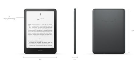 AMAZON KINDLE Paperwhite Signature Edition e-bralnik, 12. Gen, 7", 32GB, Dual WIFI, Bluetooth, 3000mAh polnilna baterija, prednja osvetlitev, IPX8 vodoodpornost, USB Type-C, črn (Metallic Black)