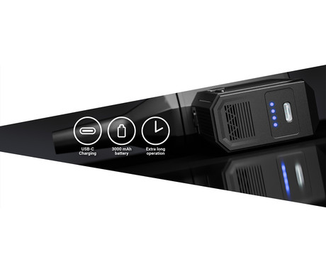 NAVITEL TF5 turbo ventilator, 180W visoka moč, 130.000rpm, 45m/s, 4 nastavki, 3 hitrosti, 3000mAh polnilna baterija, USB Type-C, črn NAVITEL TF5 turbo ventilator, 180W visoka moč, 130.000rpm, 45m/s, 4 nastavki, 3 hitrosti, 3000mAh polnilna baterija, USB Type-C, črn