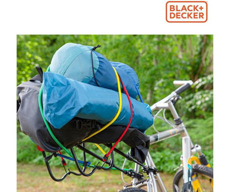 BLACK+DECKER elastični trakovi za pripenjanje, 10 kos, 4x60cm, 2x80cm, 2x100cm, 2x150cm, različne barve