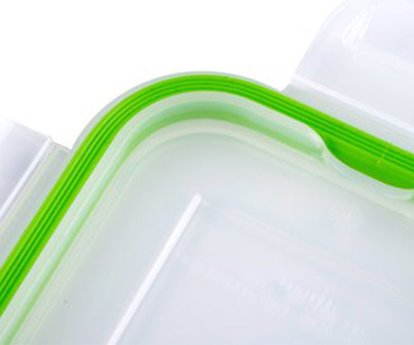 ALPINA komplet posod za shranjevanje živil in hrane, 3x posoda, 370/640/1050 ml, steklo, plastični pokrov