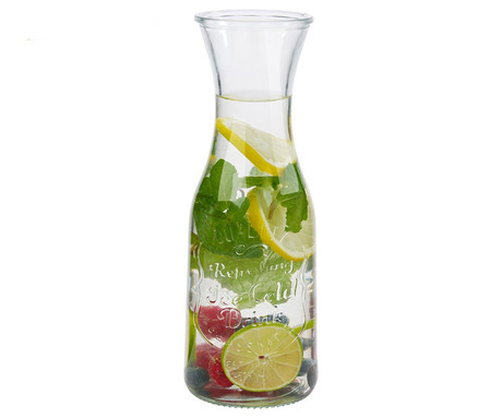 ALPINA komplet širokih steklenih kozarcev za pijače s steklenico, 5 kos, 420ml + 1L