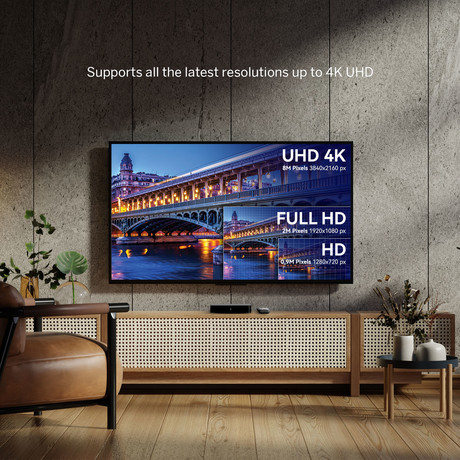 THOMSON STREAMING BOX PLUS 270 multimedijski predvajalnik / center, 4K UHD, Google TV, WiFi, Bluetooth, Dolby Vision&Atmos, Google Assistant, Chromecast, mikrofon, pametni daljinec, črn(Premium Black)