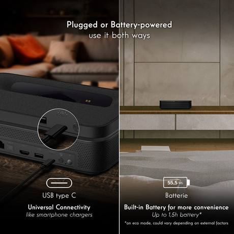 THOMSON SIRIUS PG55B projektor, 4K UHD, Google TV, pametni daljinec, črn (Premium Black)