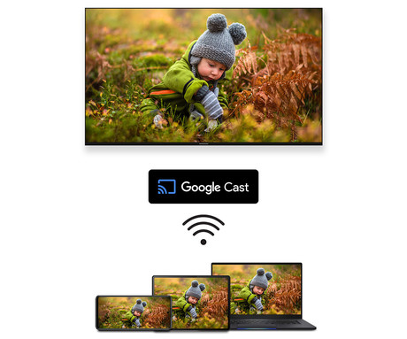 THOMSON 65UG4S14 LED TV sprejemnik, 164cm (65"), 4K UHD, Google TV, 60Hz, WiFi, Bluetooth, Dolby Audio, Google Assistant, Chromecast, Frameless oblika, pametni daljinec