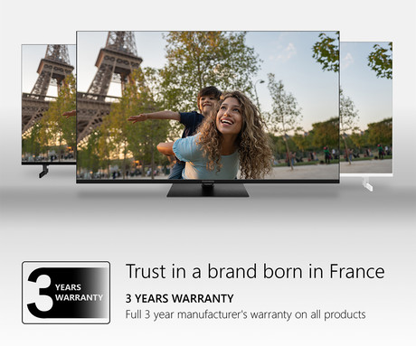 THOMSON 65UG4S14 LED TV sprejemnik, 164cm (65"), 4K UHD, Google TV, 60Hz, WiFi, Bluetooth, Dolby Audio, Google Assistant, Chromecast, Frameless oblika, pametni daljinec