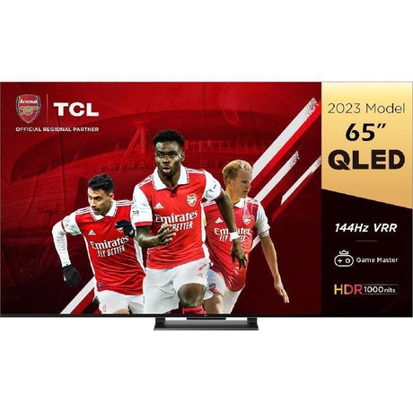 QLED TV TCL 65C745, 165cm (65"), 4K-UHD, Google TV, 144Hz, HDR PRO 1000, Dolby Atmos, Game master 240Hz, FALD