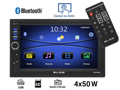 Avtoradio BLOW AVH9810 78-219 MP5 / 2DIN / LCD 7" / RDS, Touch