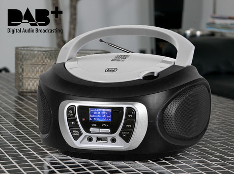 TREVI CMP 510, Boombox, CD/USB/Radio DAB/DAB+/FM, RDS, daljinec, črne barve