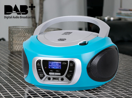 TREVI CMP 510, Boombox, CD/USB/Radio DAB/DAB+/FM, RDS, daljinec, modre barve