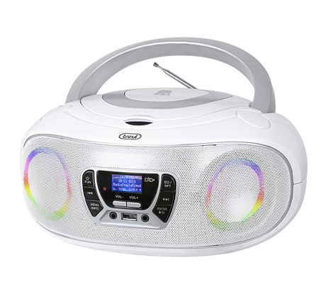 TREVI CMP 583, Boombox, CD/USB/Radio DAB/DAB+/FM, RDS, daljinec, bele barve