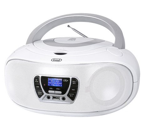 TREVI CMP 583, Boombox, CD/USB/Radio DAB/DAB+/FM, RDS, daljinec, bele barve