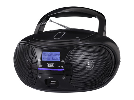 TREVI CMP 581, Boombox, CD/USB/Radio DAB/DAB+/FM, RDS, črne barve