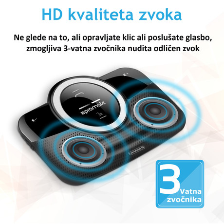 EOL - PROMATE carMate-8 Bluetooth avto prostoročno telefoniranje