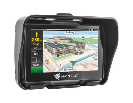 GPS navigacija NAVITEL G550 MOTO, za motoriste, 4.3" zaslon, baterija, IP67 vodoodpornost, karte za celotno Evropo