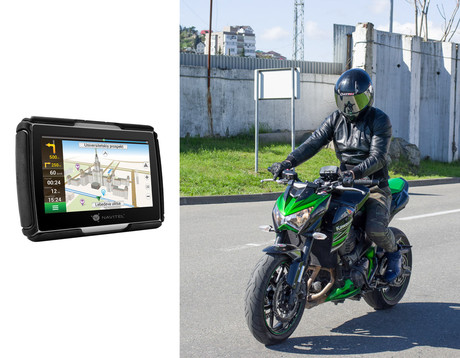GPS navigacija NAVITEL G550 MOTO, za motoriste, 4.3" zaslon, baterija, IP67 vodoodpornost, karte za celotno Evropo