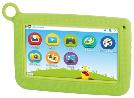 EOL - Tablični računalnik 7'' Trevi KIDTAB 7 S02, Android 7.0 + silikonski zaščitni ovitek, zelen