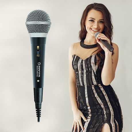 MANTA MIC005 CHRISTINA Žični mikrofon karaoke (3m)