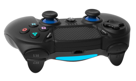 Brezžični BLUETOOTH Gamepad Omega OGPPS4, PS4 in PC, črne barve