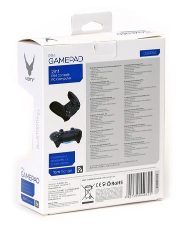 Brezžični BLUETOOTH Gamepad Omega OGPPS4, PS4 in PC, črne barve