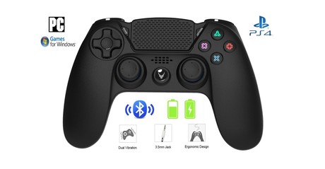 Brezžični BLUETOOTH Gamepad Omega OGPPS4, PS4 in PC, črne barve