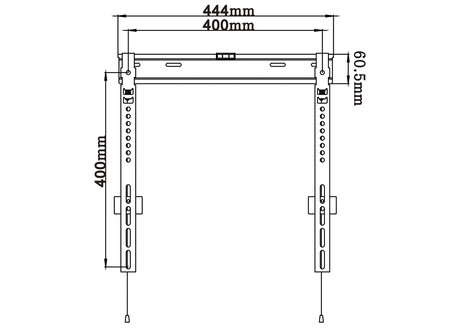 Nosilec za TV OMEGA OUTV400SF, 23''-60'', Ultra Slim VESA400 10MM [44005] ALMA