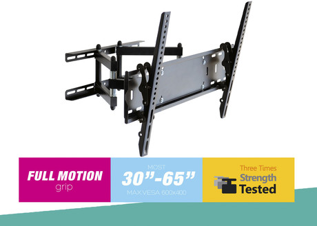 Nosilec- roka za TV OMEGA OUTV600FM, Full Motion, 32"-80", Vesa do 600x400, do 45kg, naklon od -2° do 12°, gibljivost za 180°