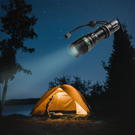 PLATINET prenosna LED svetilka (Flashlight) PAFZ3W, Alu, ZOOM, CLIP vrvica