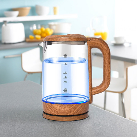 EOL-PLATINET PEK881 grelnik vode, 1.8L, 1800W, modra LED osvelitev, 360° vrtljiv podstavek