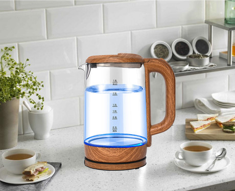EOL-PLATINET PEK881 grelnik vode, 1.8L, 1800W, modra LED osvelitev, 360° vrtljiv podstavek