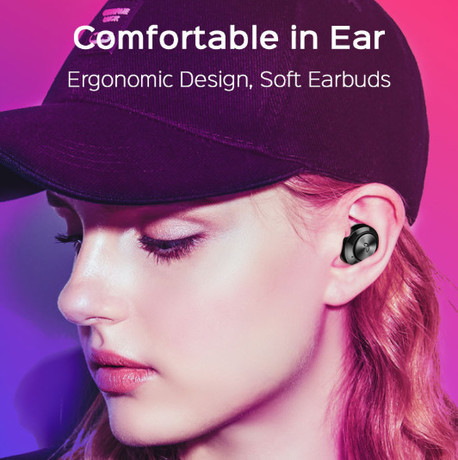 EOL - PLATINET Bluetooth 5.0, True Wireless Stereo slušalke PM1085B s polnilno enoto, črne