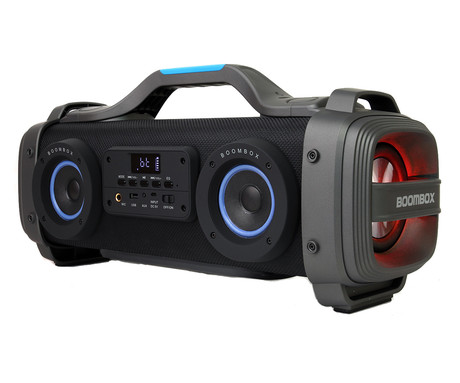 EOL - Zvočnik BOOMBOX Platinet PMG78B Bluetooth, odličnih 51W, LED disco osvetlitev, USB/AUX/MIC-IN/Radio FM, vgrajena zmogljiva baterija