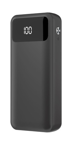 EOL - Power bank Platinet PMPB10XL, 10.000mAh, Polymer, hitro polnjenje, LCD zaslon, Type-C, črna