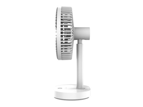 PLATINET 2v1 - namizni ventilator + LED lučka , vgrajena zmogljiva baterija 3000mAh, 3 nastavitve hitrosti, premer 19cm