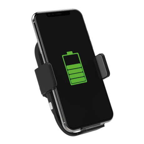 EOL - Platinet avto polnilec, samodejni električni zaklep, brezžični Qi, Quick Charge 3.0, 2A, 10W, 360° vrtljiv