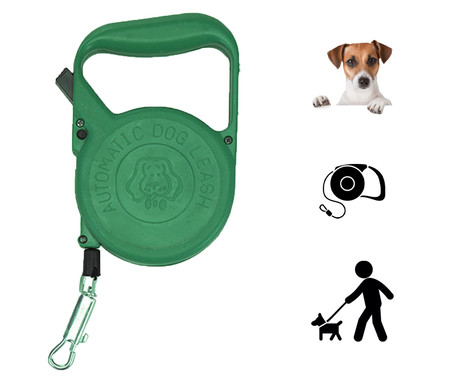 EOL - Pasji povodec, 3m, do 9kg, zelen